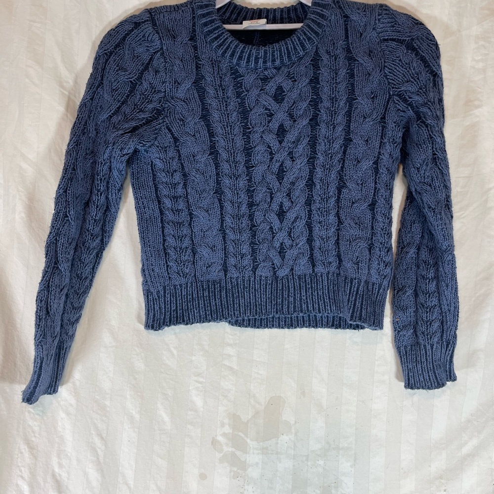 Wonder Nation Navy Cable Knit Sweater